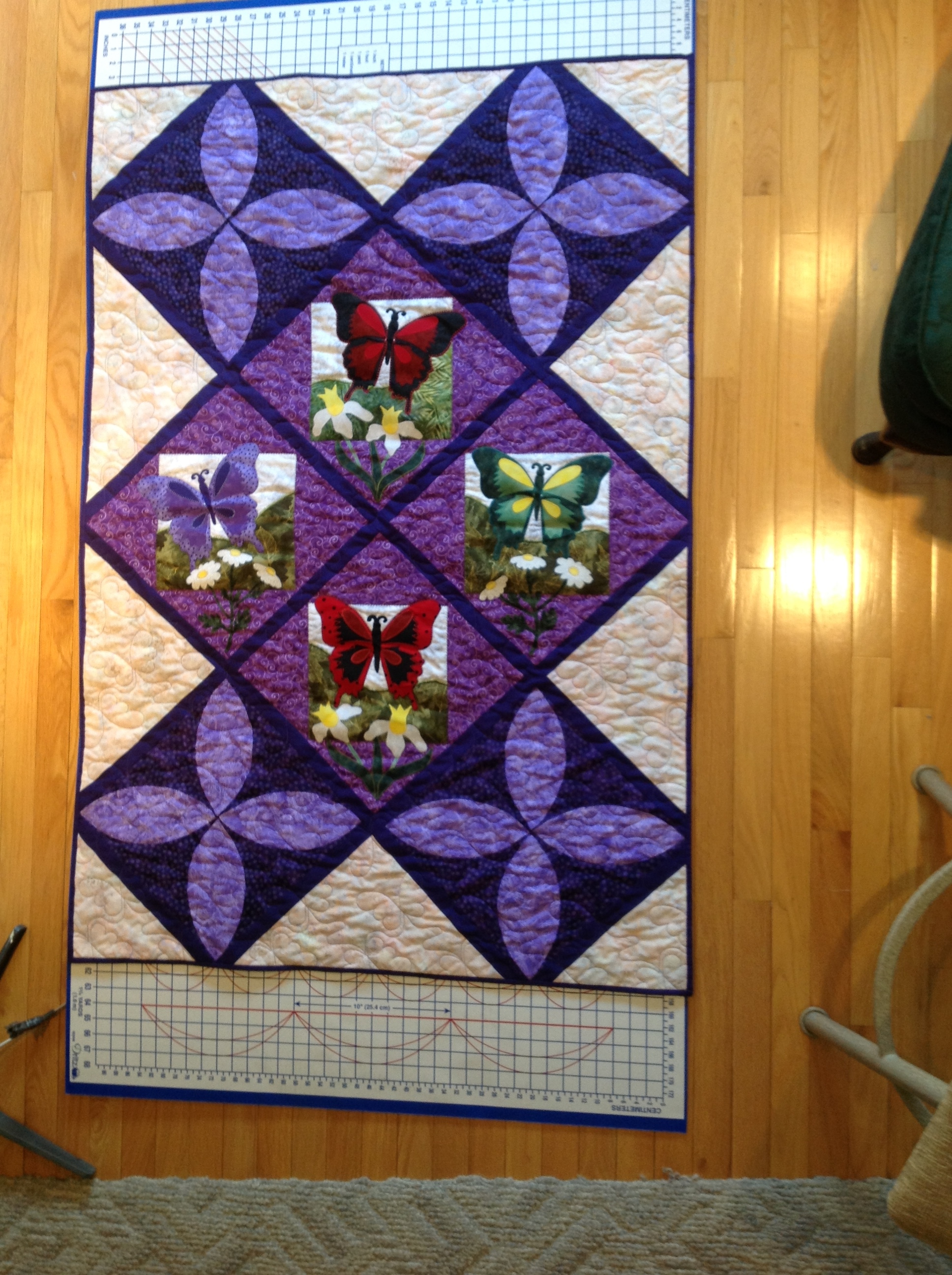 Quilt, Butterfly, Purple